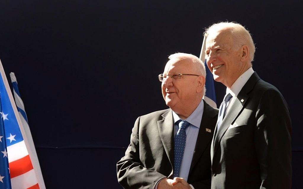 Staatspräsident Reuven Rivlin und der designierte US-amerikanische Präsident Joe Biden